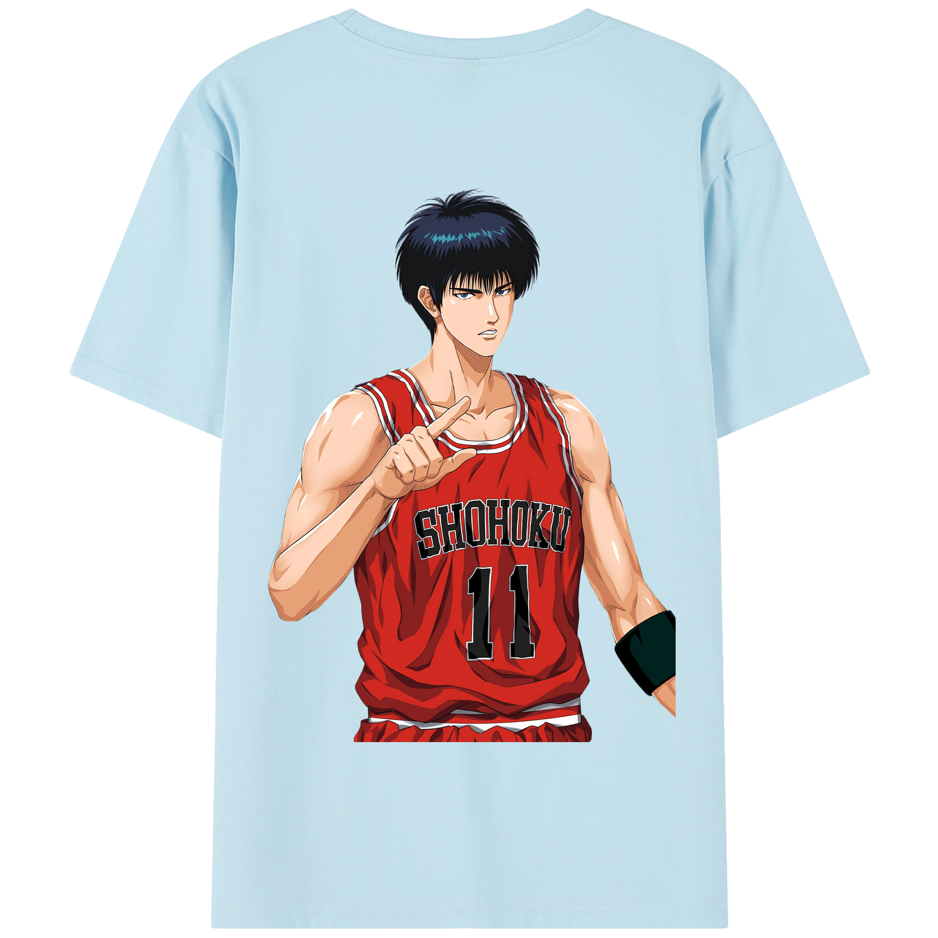 SLAM DUNK／スラムダンク 綿100％半袖Tシャツ（背面プリント）